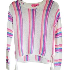 Lilly Pulitzer XXS Rozalia Striped Knit Tassel Sweater Drop Shoulder NEW RV $128